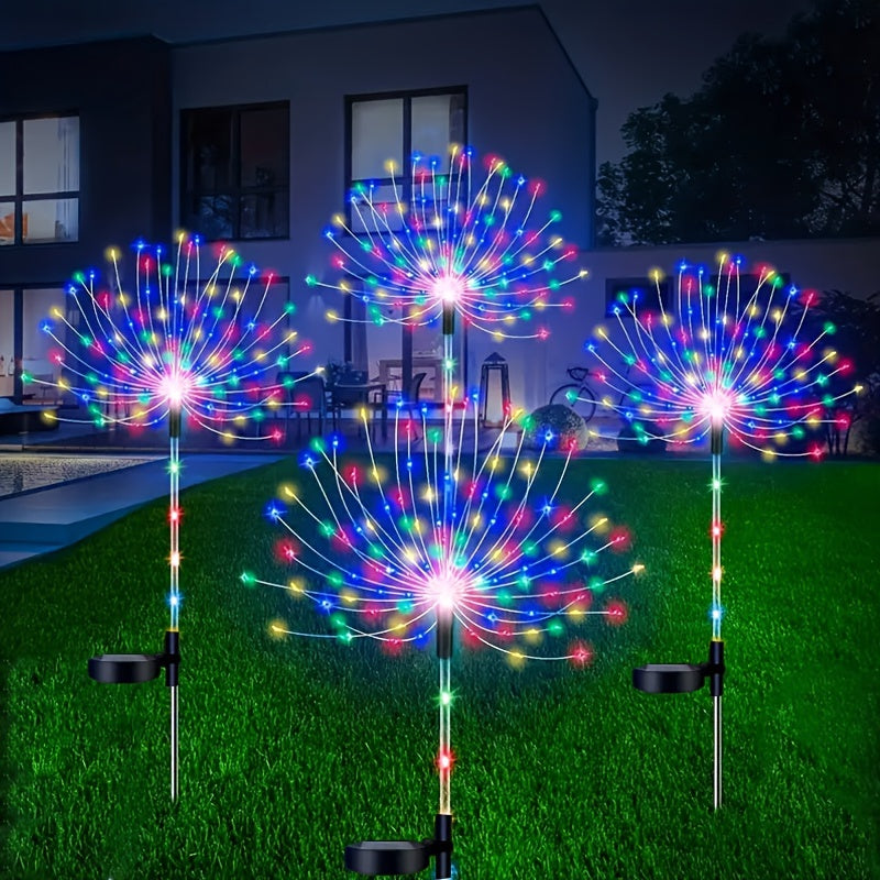 Solar Firework Light Dandelion 90/120/150/200 LED Smoke Light Garden Lawn Landscape Holiday Christmas Light DIY For Garden Decor