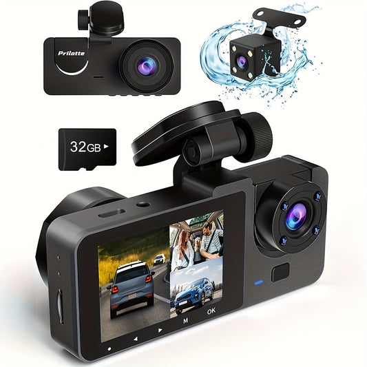 HD 1080p Three-record Driving Recorder