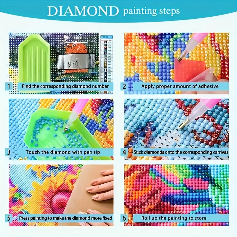 Diy 5D Diamond Painting Kit, 15.75X19.69inch Frameless Full Drill Round Diamond Art, Mosaic Craft For Home Wall Decor - Easy-To-Follow Pattern Diamond Painting Kits New Diamond Painting Kits