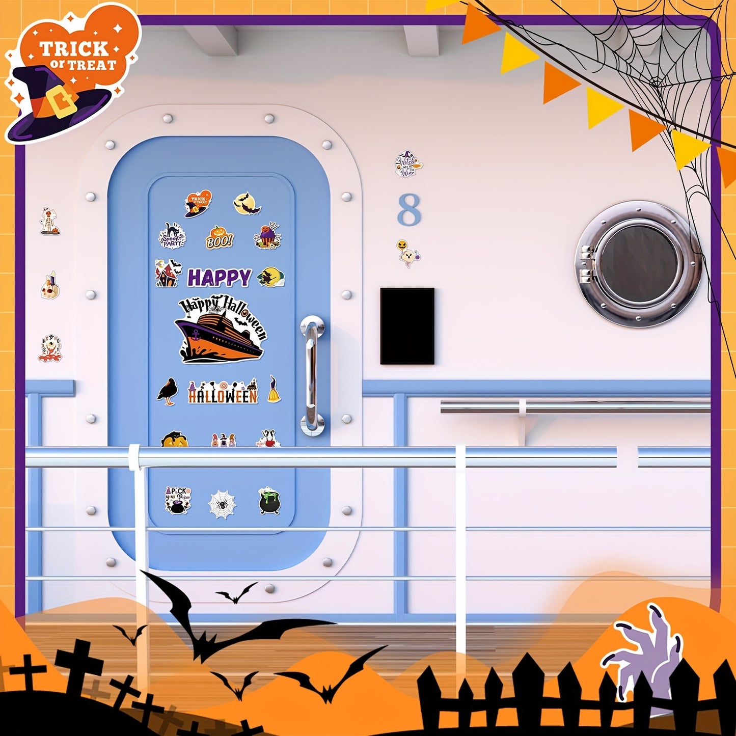 Halloween Magnetic Stickers Variety Pack