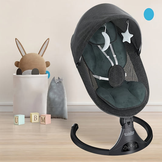 Baby Swings Portable Baby Swing for Infants, 5 Speed Swing with Music Speaker and 12 Preset Lullabies for Baby Boy Girl Newborn Baby 0-12 Months As Halloween, Christmas Gift