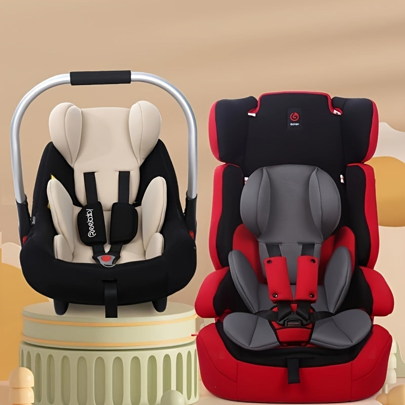 Car Safety Seat Inner Pad, Changing And Washing Pad, Carrying Basket Stroller Pad, Four Seasons Universal Waist Head Seat Pad, Waist + Head Pad Two-in-one 8.82oz 15.75*11.81*1.18inch