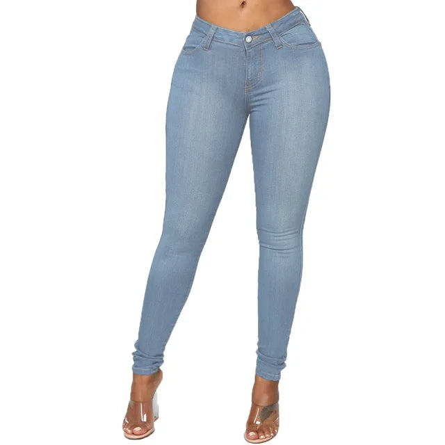 XS-6Xl-High-Waist-Stretch-Skinny-Pencil-Jeans-Pants-Women-Plus-Size-Denim-Trouser