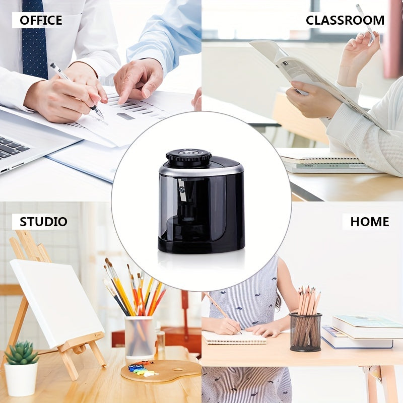 1pc Efficient Electric Pencil Sharpener for Students and Office Use - Sharpens 6-8mm Pencils with Ease