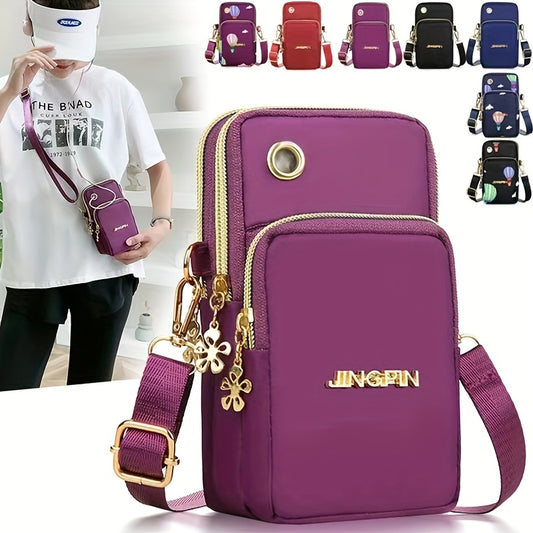 Casual Waterproof Nylon Crossbody Bags Women Messenger Shoulder Bag Female Small Cell Phone Handbags Purses Sports Pouch Bag