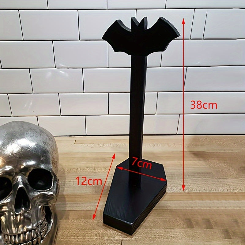 Bat Paper Towel Holder Skull Knife Holder For Kitchen Storage, Halloween Decor For Kitchen And Bathroom - Gothic Home Decor For Oddities And Curiosities