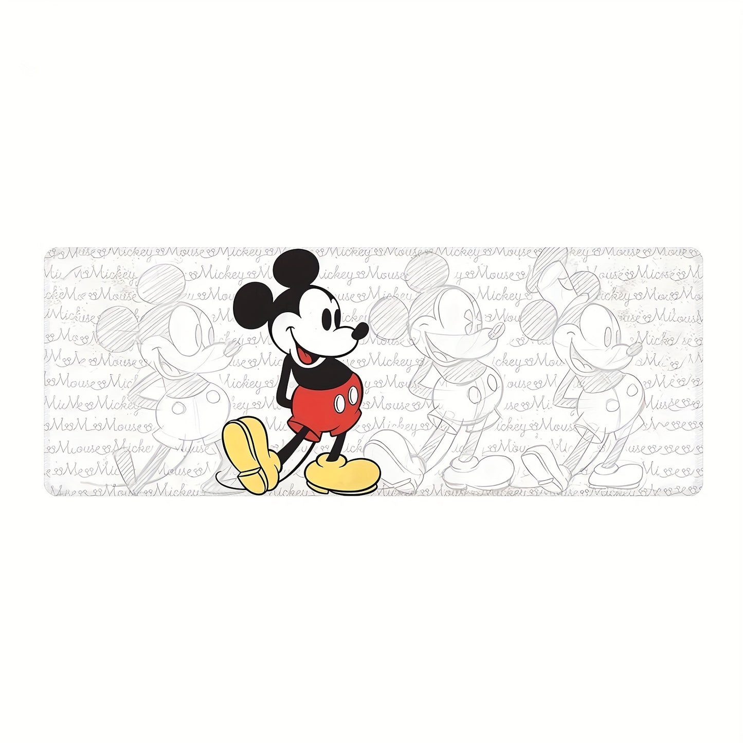 1pc, Authorized,Disney's Mickey Mouse Funny Mouse Pad For Desk,Cute Office Decor,Disney's Non-Slip Rubber Base, Disney's Computer Mouse Pad, Waterproof Multi Functional Mouse Pad For Office