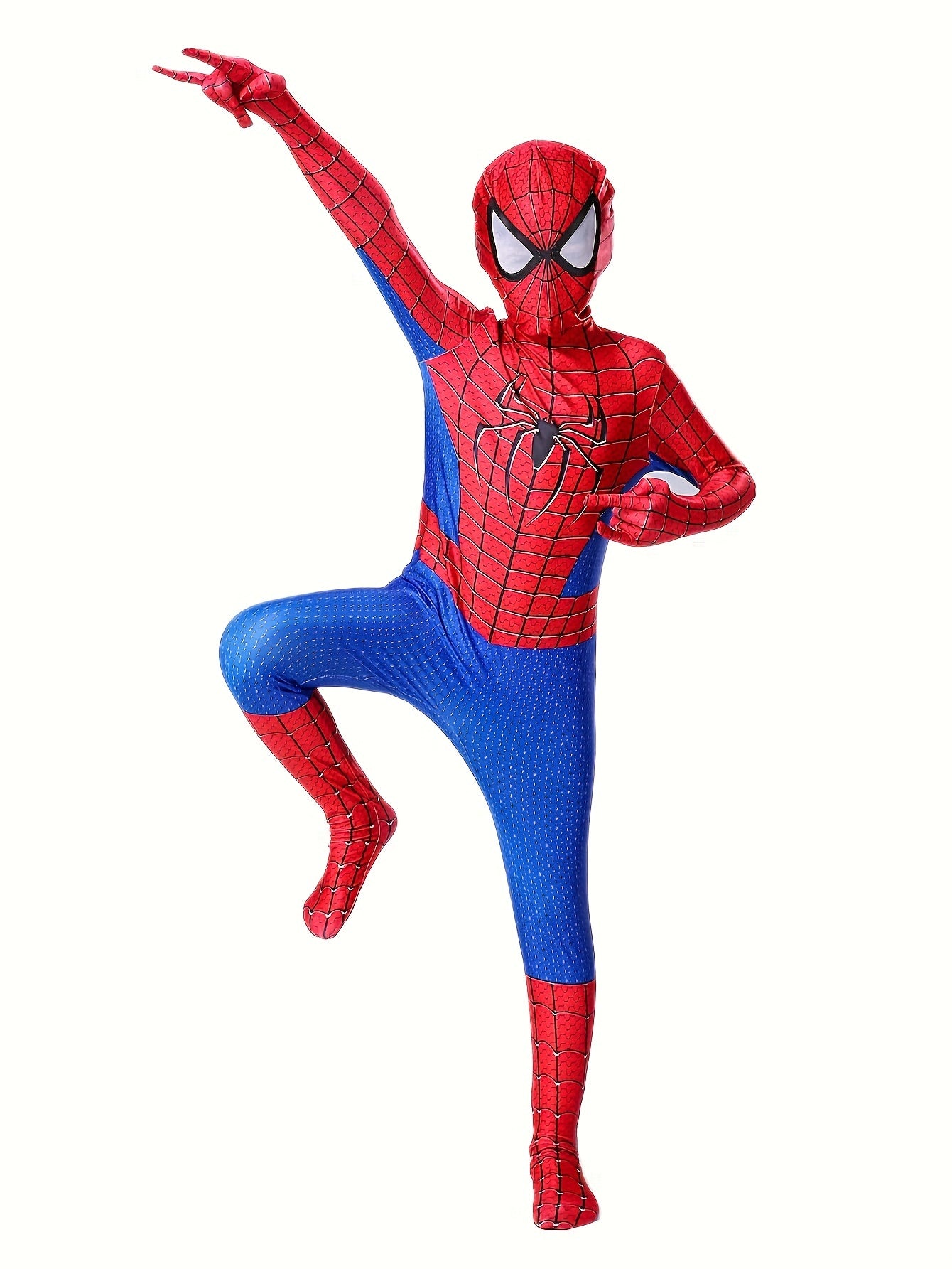 Boys Hero Character Clothes, Classic Movie Character Jumpsuit And Mask For Halloween Party