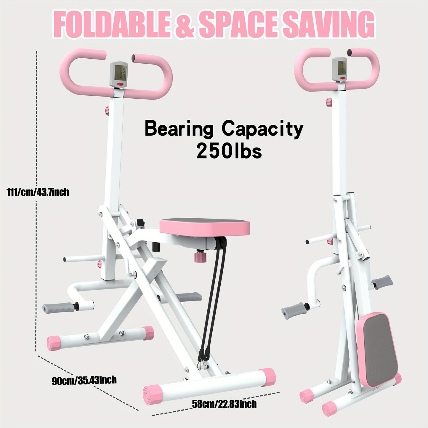 Squat machine, gluteus maximus training, foldable resistance band, buttocks and thighs, abdominal back/leg buttocks