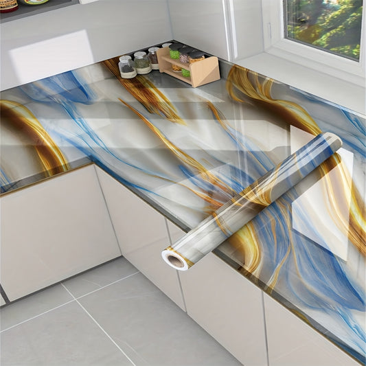 Luxury Marble Peel & Stick Wallpaper - Waterproof, Removable Contact Paper For Kitchen Countertops, Bathroom Walls, And Living Room Decor