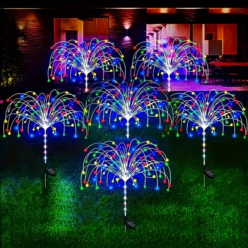 Solar Firework Light Dandelion 90/120/150/200 LED Smoke Light Garden Lawn Landscape Holiday Christmas Light DIY For Garden Decor