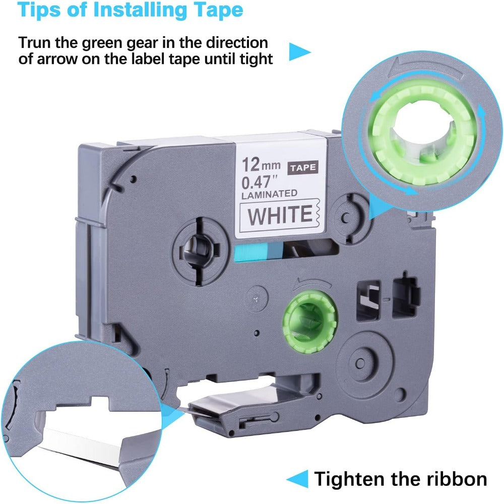 SMART TREE 5 Pack Label Maker Tape for Brother TZe-231 TZ-231 Laminated P-Touch Compatible