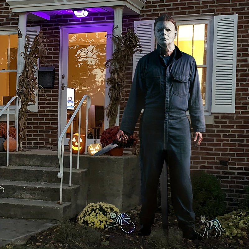 Halloween Party Indoor Outdoor Scary Live Action Plug-In Stand-Up Decorations Halloween Christmas Gift