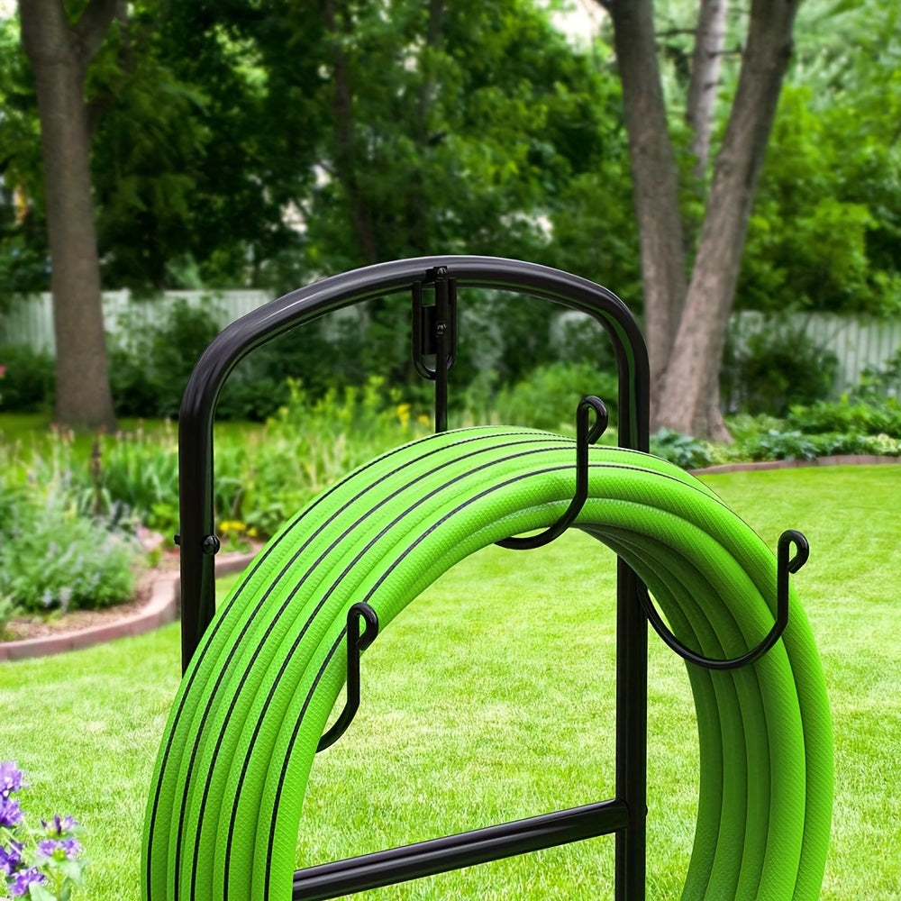 Garden Hose Holder Water Hose Holder with 4 Spikes Freestanding Garden Stand