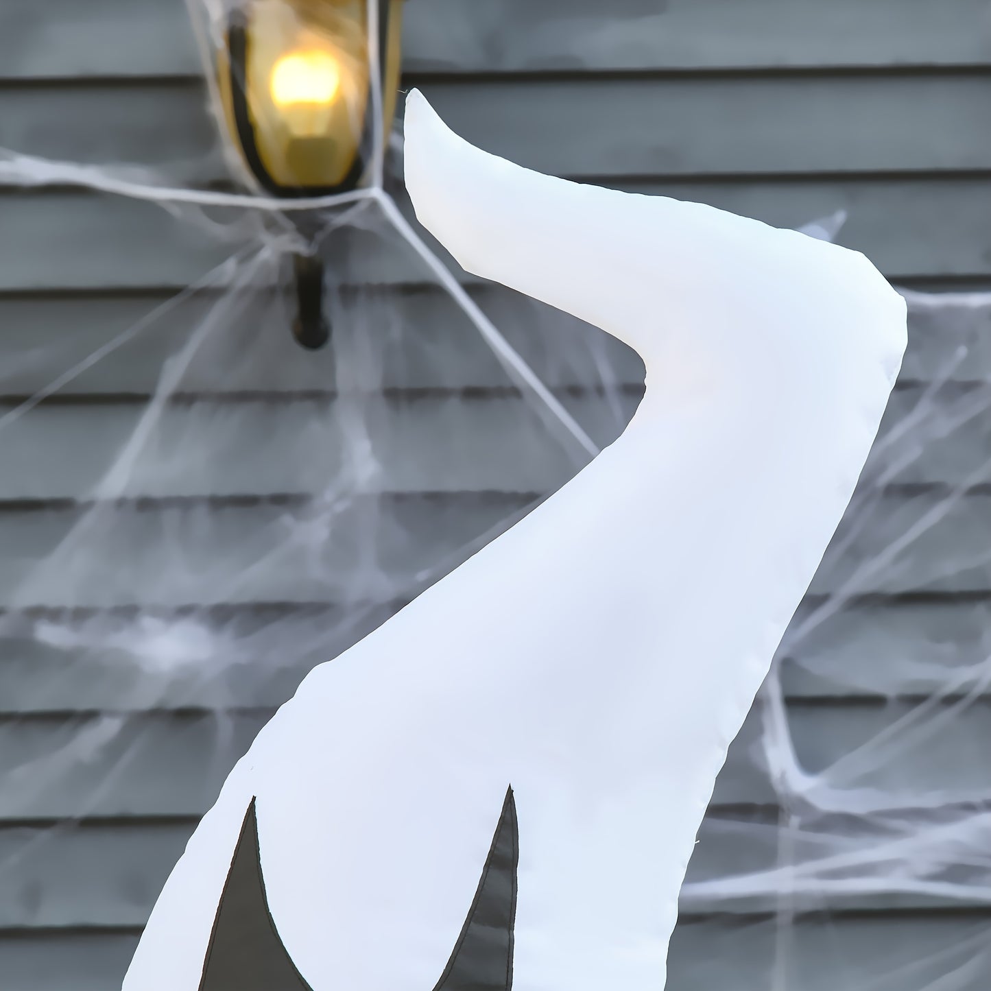 HOMCOM 5.9FT Halloween Inflatable Ghost With Pumpkin Lighted Yard Decoration Indoor Outdoor For Garden Party Holiday