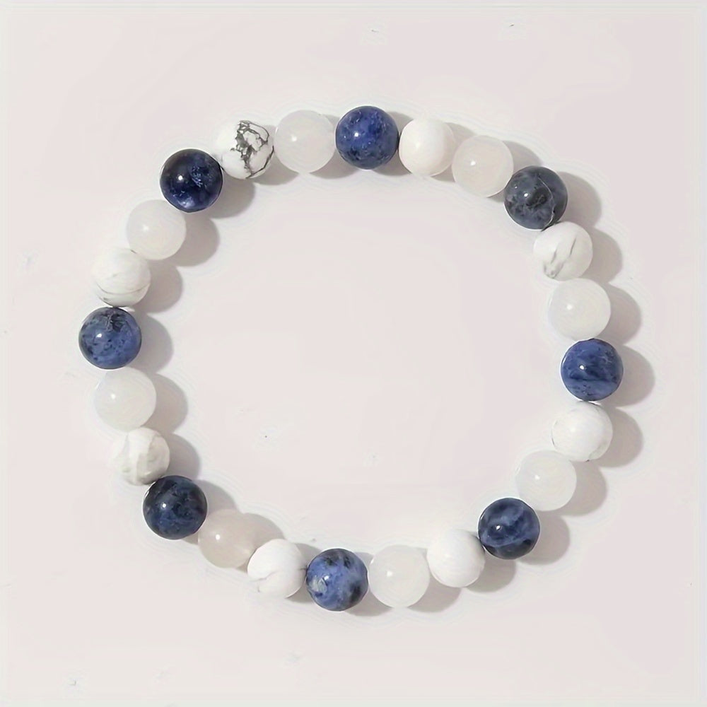 Women's Fashion Blue Beaded Bracelet