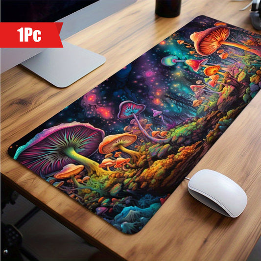 1pc Mushroom Large Gaming Mouse Pad E-Sports Office Keyboard Pad Computer Mouse Non-Slip Computer Mat Gift For Teen/Boyfriend/Girlfriend