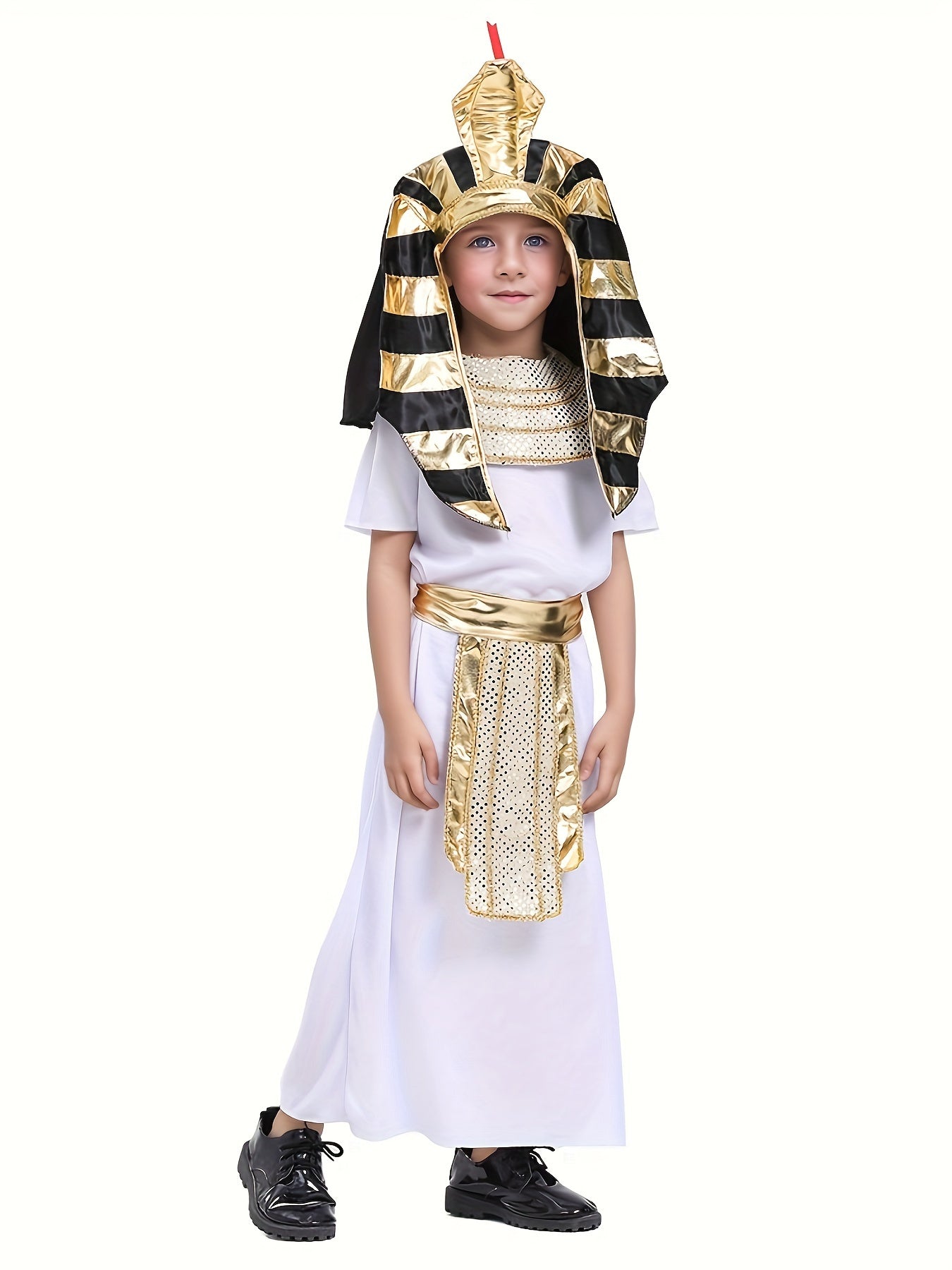 Egyptian Pharaoh Clothes For Boys, Ancient Egypt King Outfit, Halloween Party Historical Theme Clothing