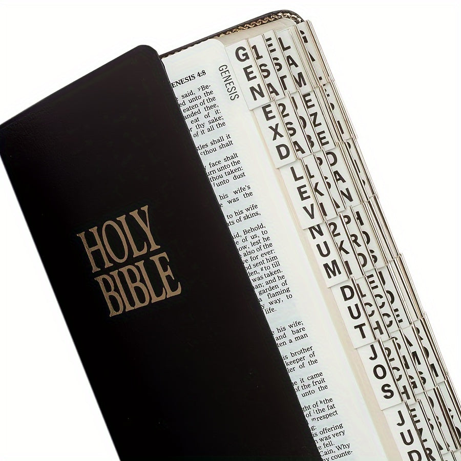 Bible Tabs, 80pcs Tabs, Sticky Index Tabs, Old & New Testament Including 64 Books & Blank Tabs, Laminated Bible Book Tabs Study Bible, Bible Book Tabs, Sticky Tabs