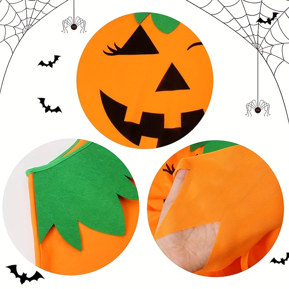 Festive Adult Pumpkin Costume with Headband and Bag - Perfect for Halloween Parties