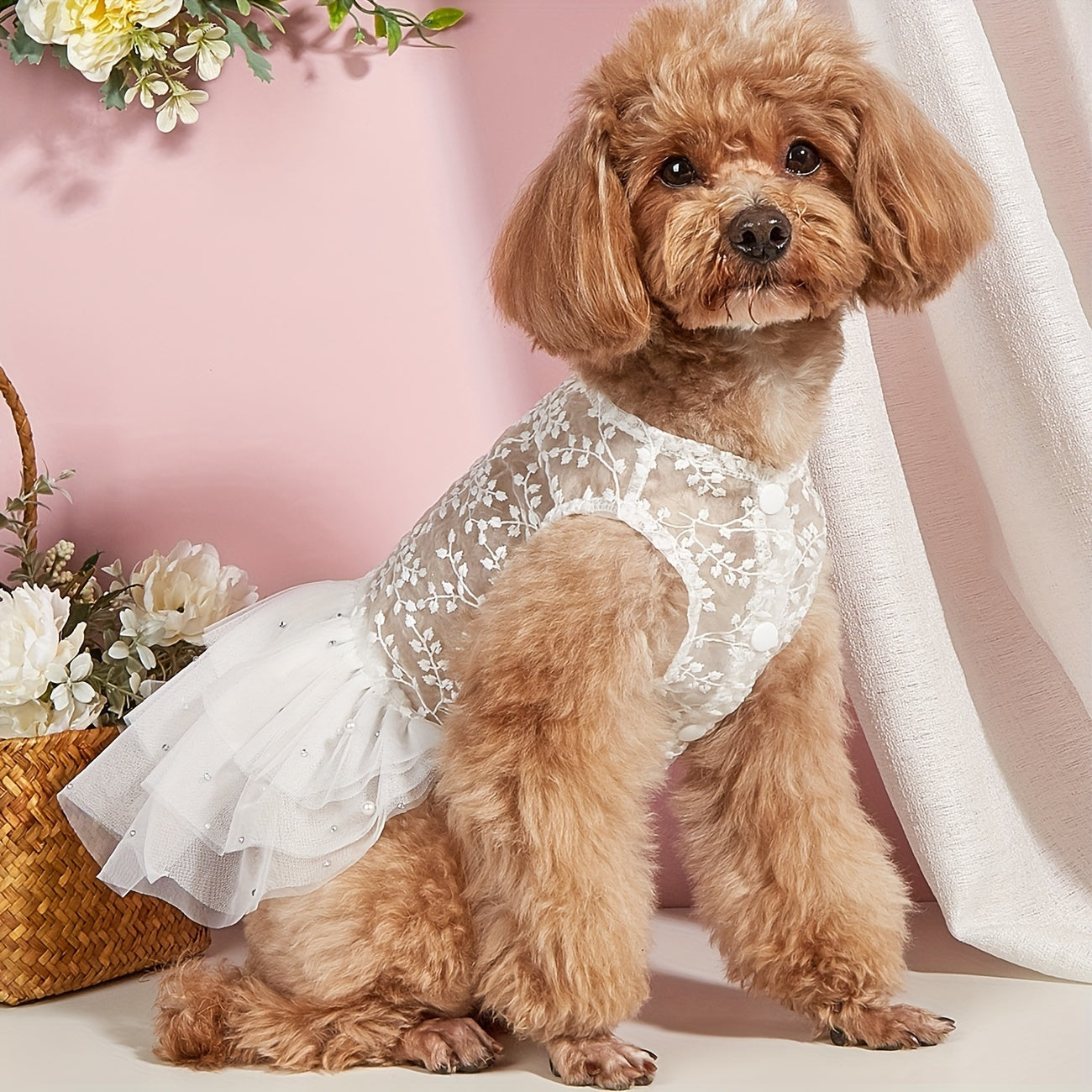 Summer Mesh Dog Wedding Party Suit for Cats and Dogs - Stylish and Breathable