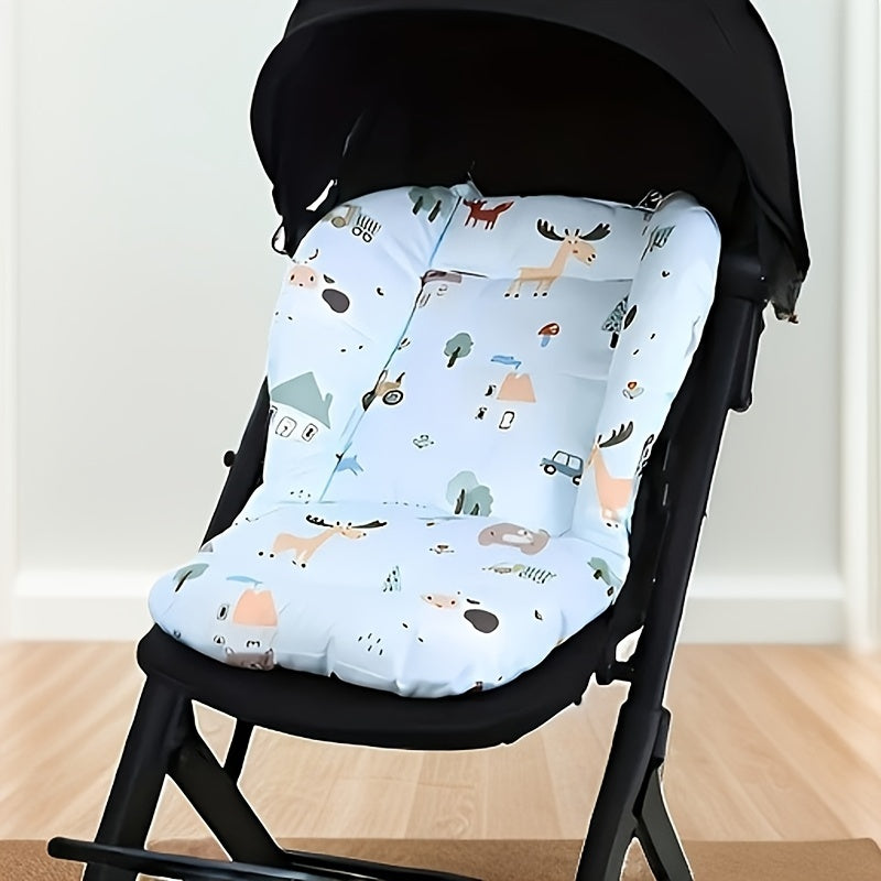 Baby Stroller Cushion Pad Universal Four Seasons, Infant Car Seat Liner with Polyester Fiber, Warm and Comfortable for Newborn to Toddlers 0-3 Years - Washable and Breathable Stroller Cotton Mat