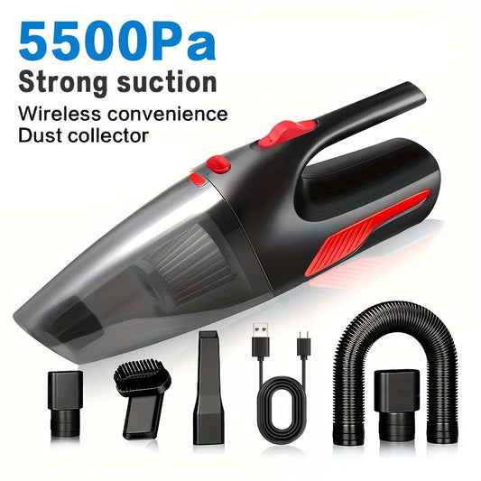 Household Car Dual-use High-power Car Vacuum Cleaner USB Charging Wireless Mini Home Car Handheld Vacuum Cleaner