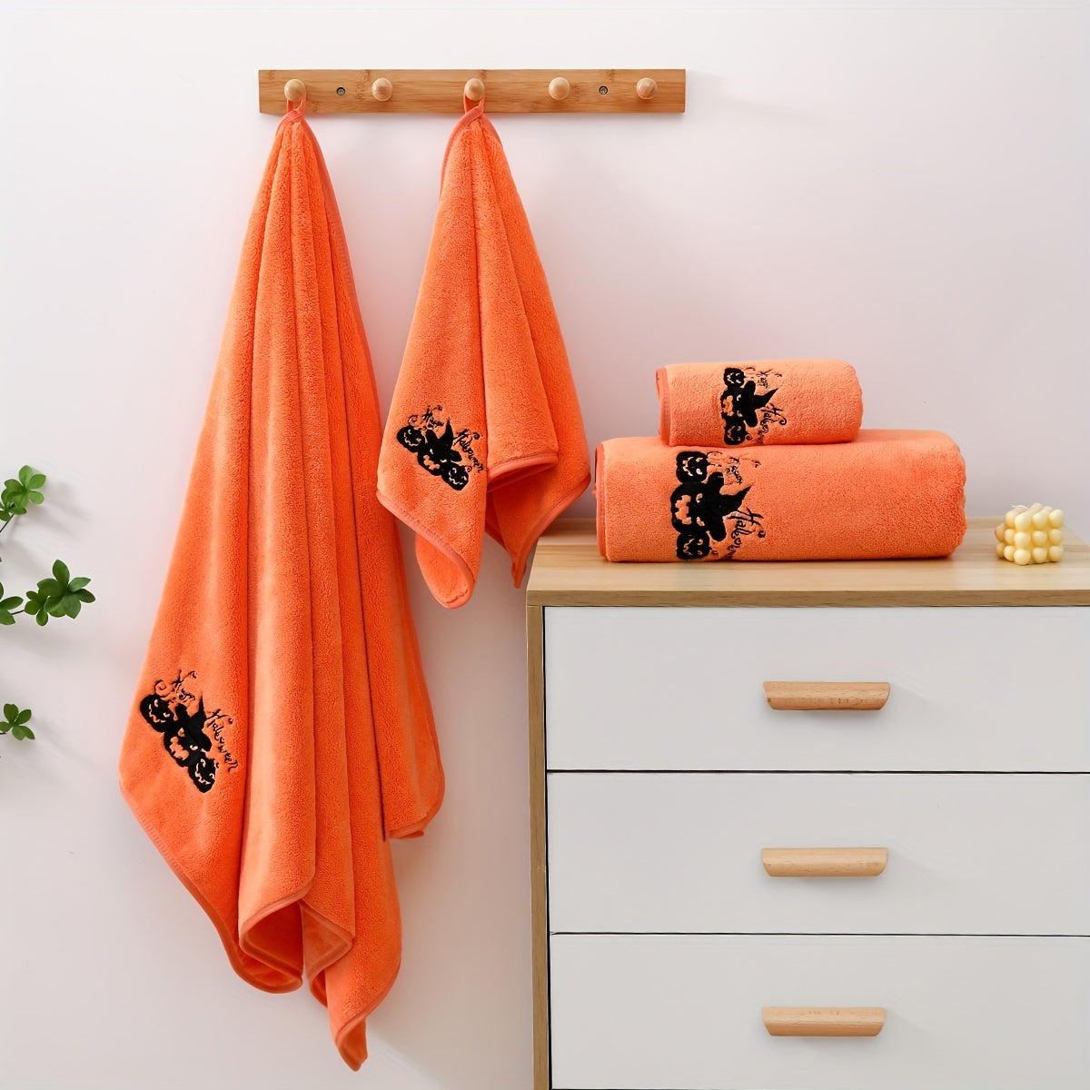 Halloween Pumpkin Lantern Towel Set