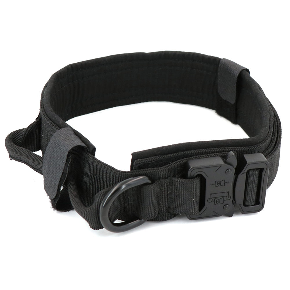 Tactical Dog Collar Pet Collar Tactical Nylon Explosion Type Dog Pen Large Dog Traction