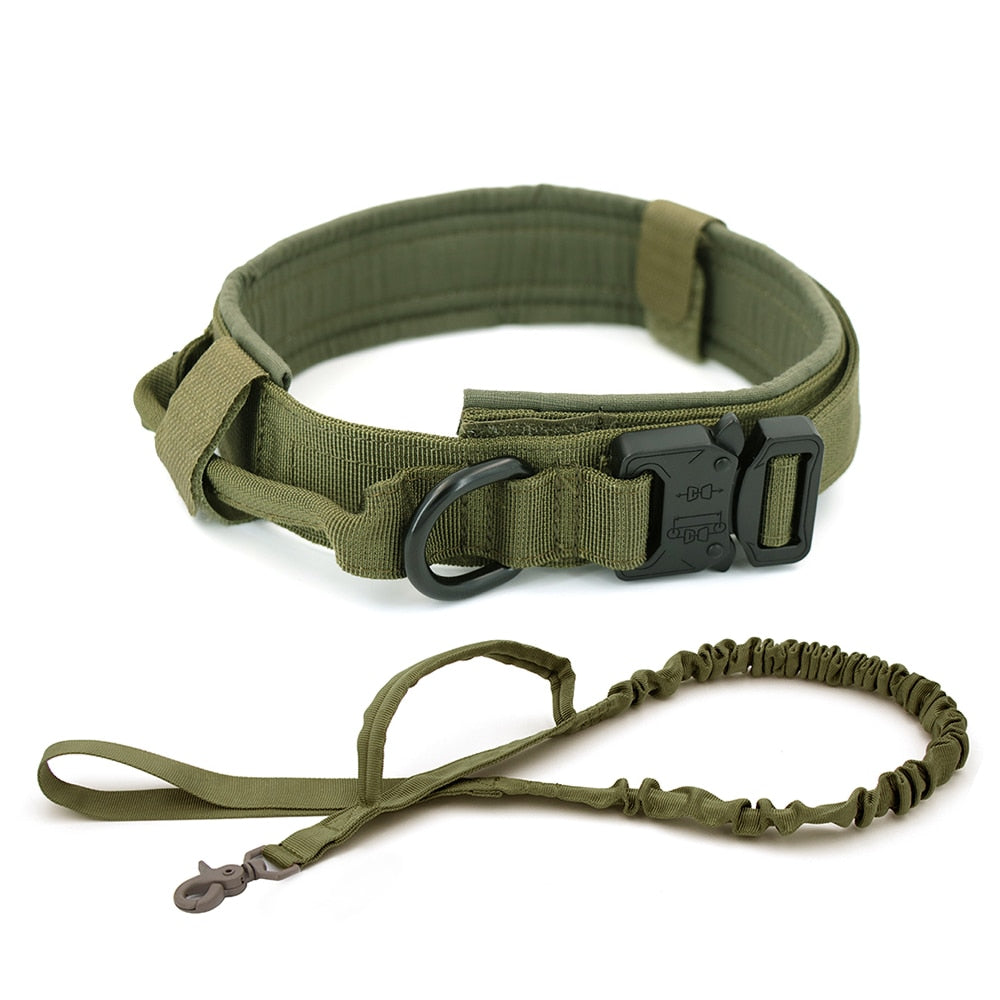 Tactical Dog Collar Pet Collar Tactical Nylon Explosion Type Dog Pen Large Dog Traction