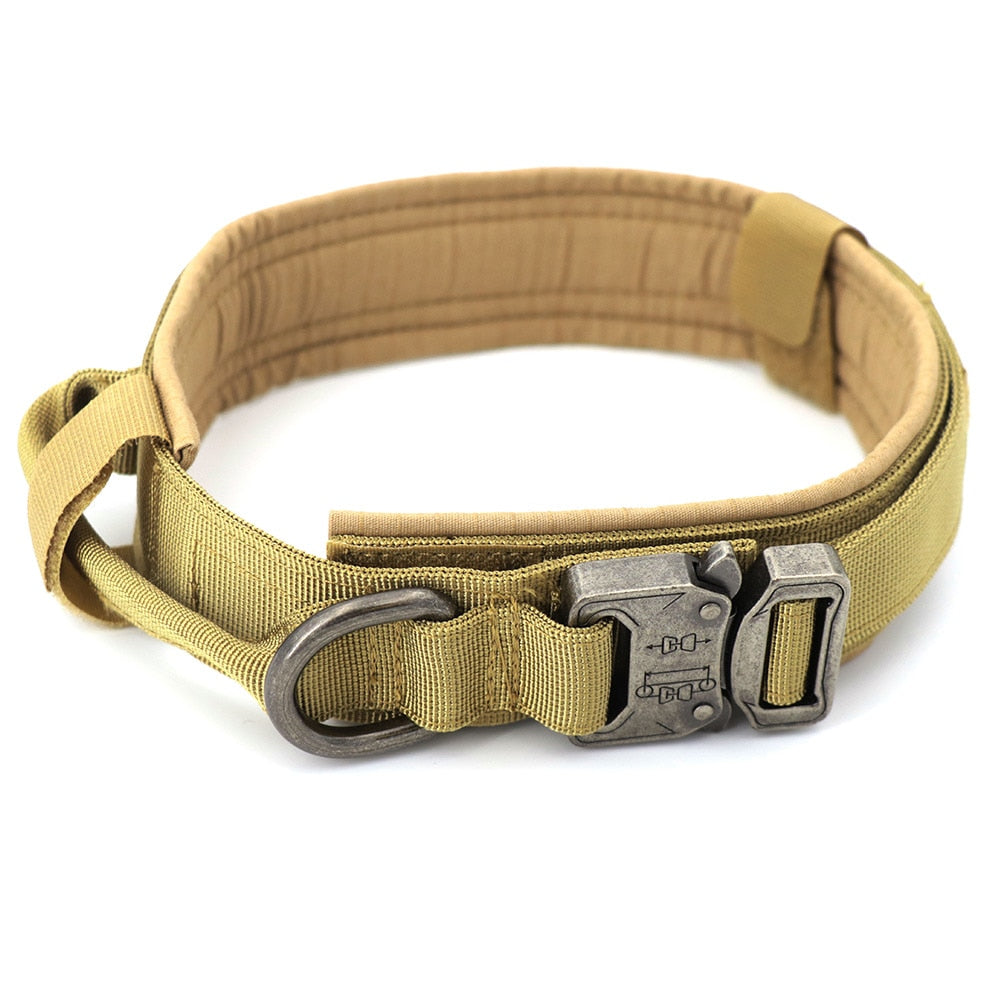 Tactical Dog Collar Pet Collar Tactical Nylon Explosion Type Dog Pen Large Dog Traction