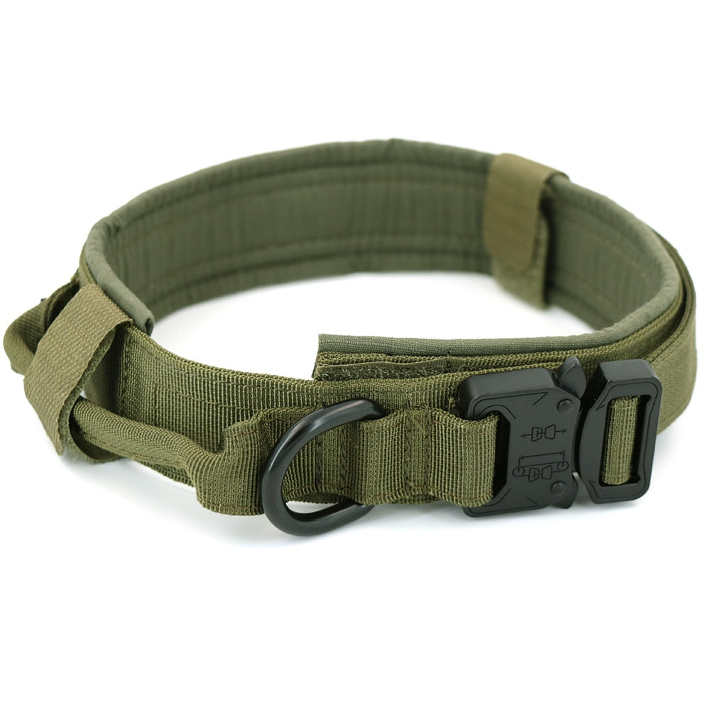 Tactical Dog Collar Pet Collar Tactical Nylon Explosion Type Dog Pen Large Dog Traction