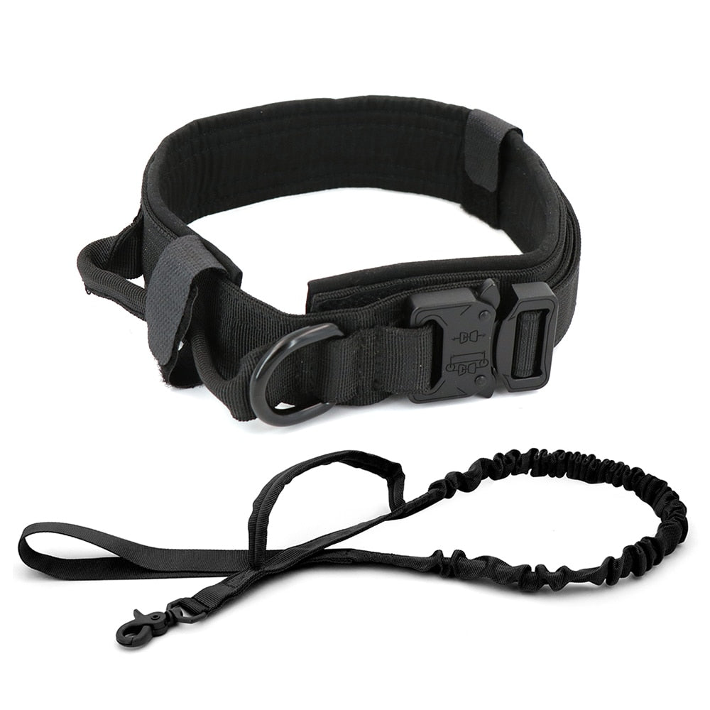 Tactical Dog Collar Pet Collar Tactical Nylon Explosion Type Dog Pen Large Dog Traction